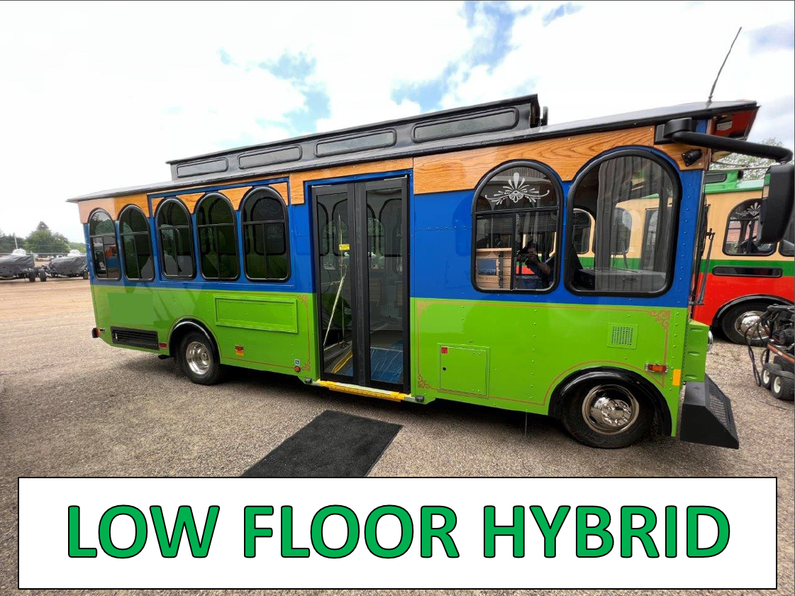 TROL8637 - Like New 2023 Hometown Carriage Low-Floor Hybrid Trolley