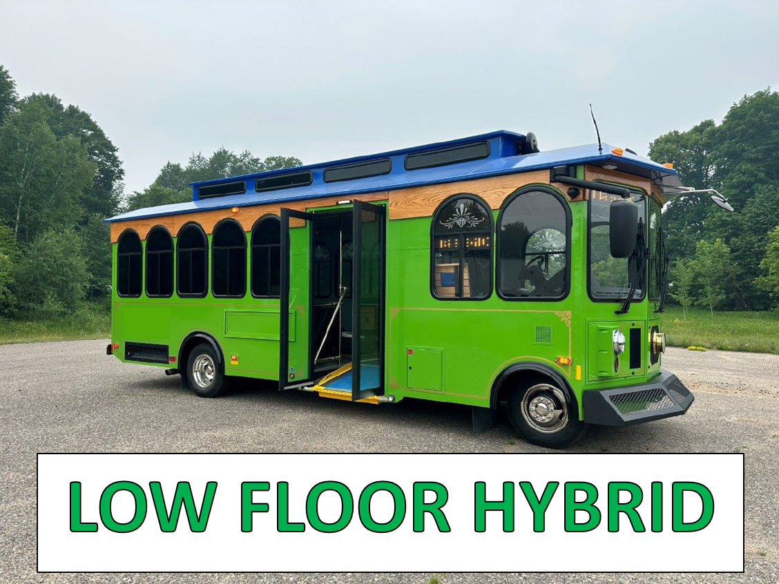 TROL8638 - Like New 2023 Hometown Carriage Low-Floor Hybrid Trolley