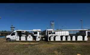 TRAM6257 - Used Chance Tramstar Power Car & One Trailer Set - Diesel