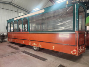 TROL8762 - Two (2) 1987 Detco Partially Open Air Trolleys